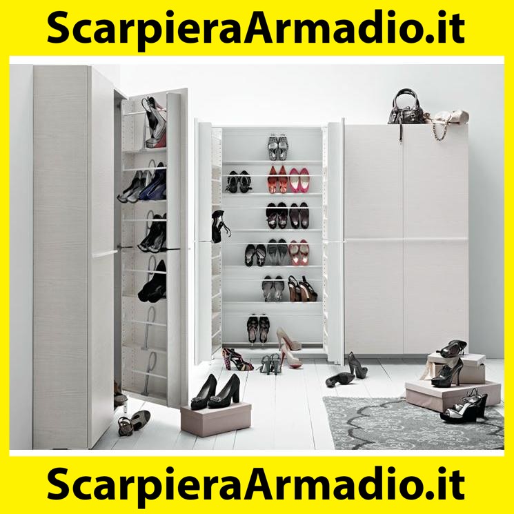 Dmora - Scarpiera Alcudia, Armadietto multifunzione, Mobiletto portaoggetti  con scaffali, Scarpiera a due ante e 6 ripiani, Cm 55x36h108, Rovere